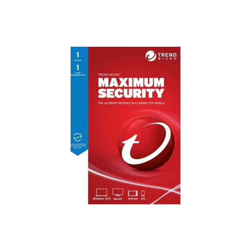 TREND MICRO MAXIMUM SECURITY:1YR,10PC